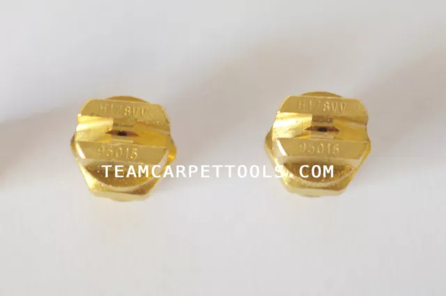 Carpet Cleaning Wand Replacement Brass 1/8" V-Jets 95015 Vee Jets (2 count)