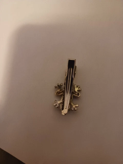 Vintage Pair Of Frog Clip Ons With Vibrant Glass Stones  In His Or Her Belly