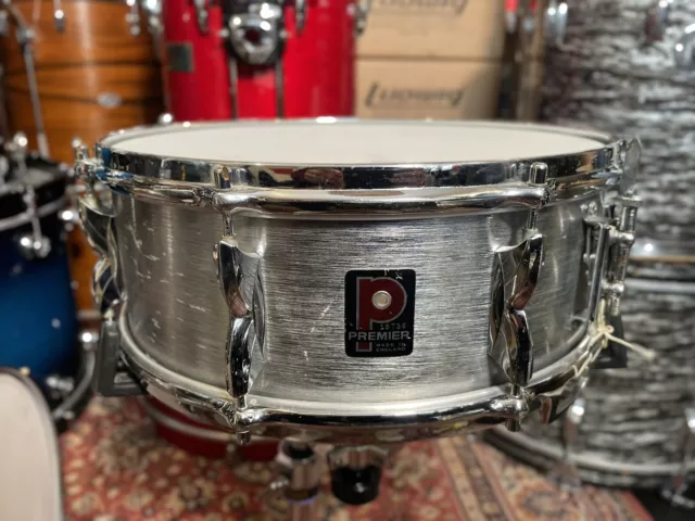 "Premier 70er gebürstetes Aluminium Hi-Fi Snare Drum 14x5,5""