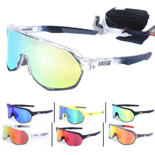 100% S2 Cycling Glasses UV400 MTB Polarised TR90 Sports Glasses 3 Lens