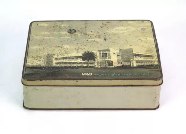 Vacío Medicina Caja – Coleccionable Indio Publicidad Litho Impresa Estaño i2-293