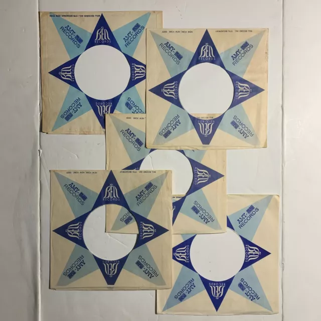 Lot of 5 Bell Amy Mala 7" 45 RPM Company Sleeves - NO DISKS