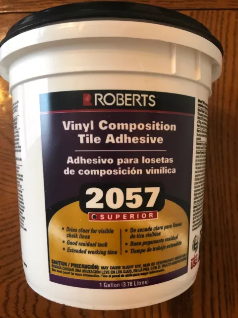 Roberts 2057-0 Superior VCT Adhesive Vinyl-Composition Floor Tile Glue, 1  Quart