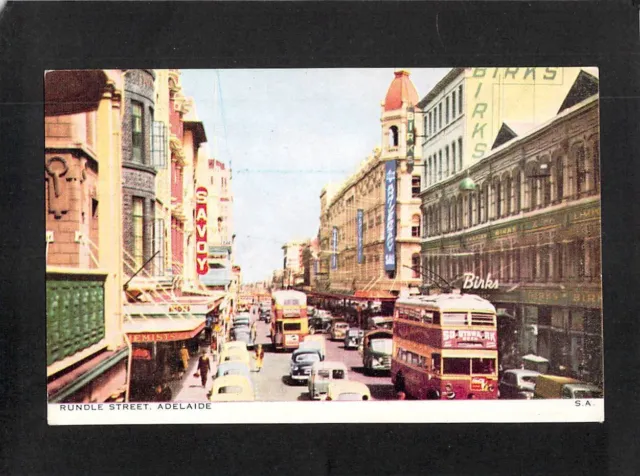 A7939 Australia SA Rundle St Adelaide Hurley RP vintage postcard