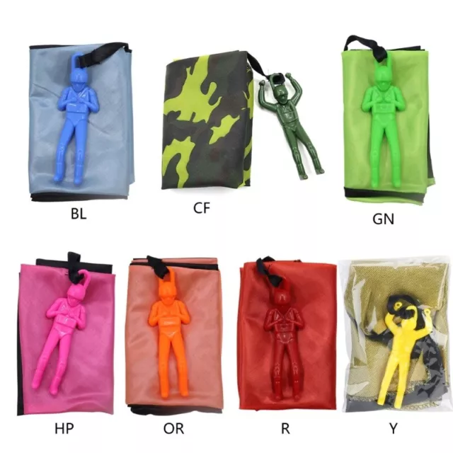 Hand Throw Outdoor for Play Toy Parachute Soldier Landing Funny Kids Birthday Gi