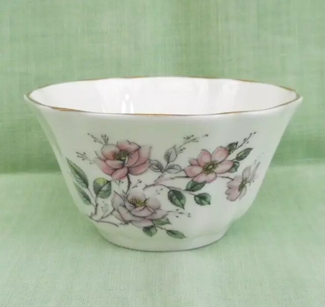 Royal Grafton bone china open sugar bowl - pink roses - 9 cm (3.5") dia'r