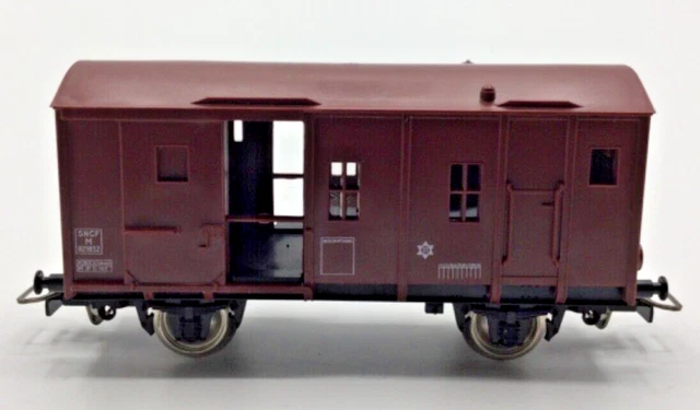 Wagon Jouef HO + Feux Fin De Convoi - 1/87 - Société Travaux/Fret FOG RAIL