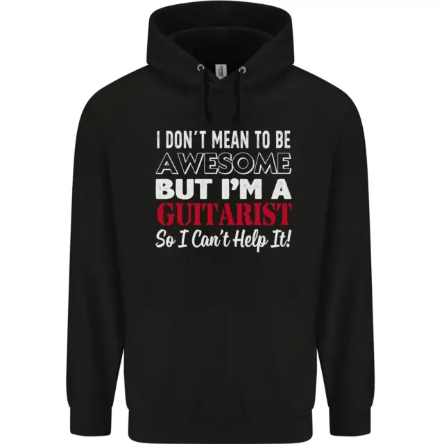 Guitarist I Dont Mean to Be Awesome Guitar Childrens Kids Hoodie