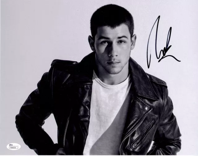 Nick Jonas Signed 11x14 Photo JSA COA Autograph Close Brothers Signature Chains