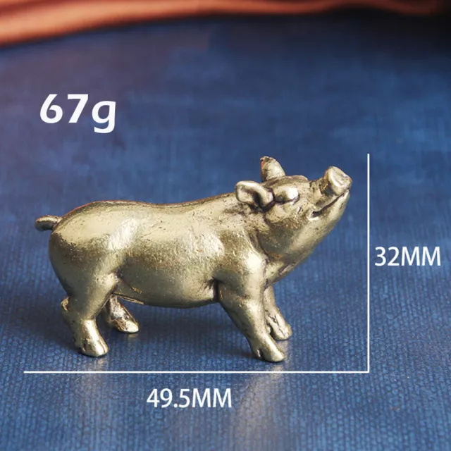 Solid Brass Figurine Statue Animal Figurines Desk Home Ornament Gift Decor USA