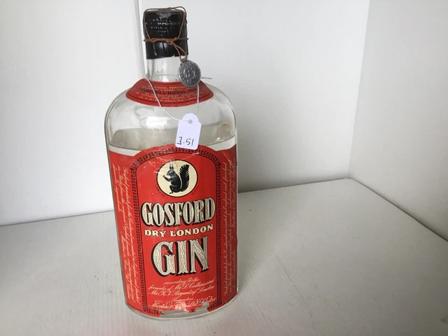 GOSFORD GIN SIG. STELLA CON CLIPS  BOTTIGLIA VINTAGE 42% Vol 75 CL