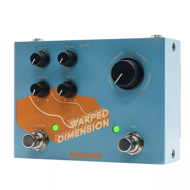 SONICAKE Warped Dimension Digital Modulation Chorus/Flanger/Phaser/Tremolo Pedal