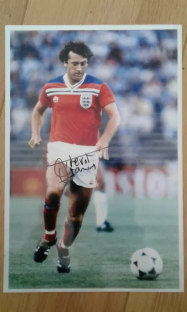 Trevor Francis England Hand Signed 12x8  signed  photo Autograph