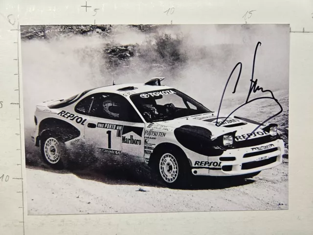 Carlo Sainz TOYOTA Celica Rallye  Autogrammkarte orgin sign!!