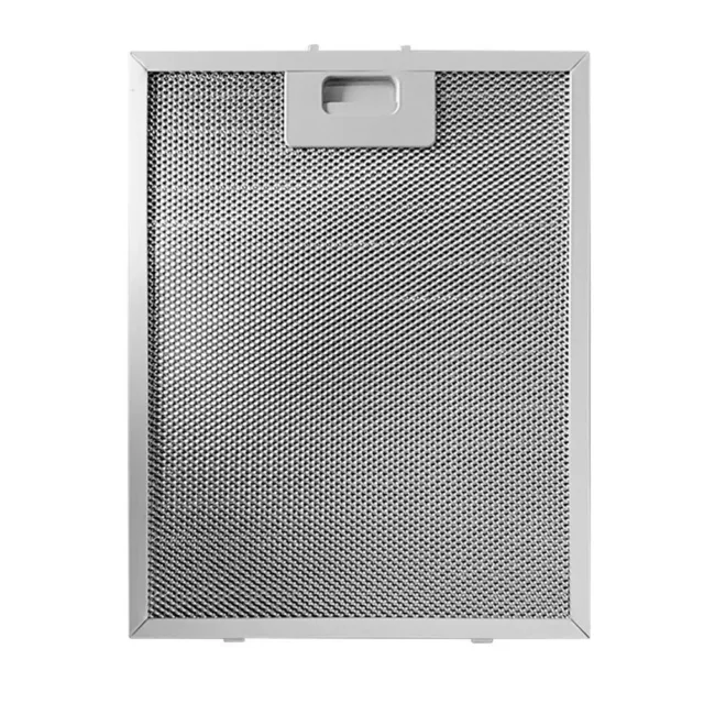 Silver Metal Mesh Cooker Hood Filter 300 x 240 x 9mm for Clean Air Circulation