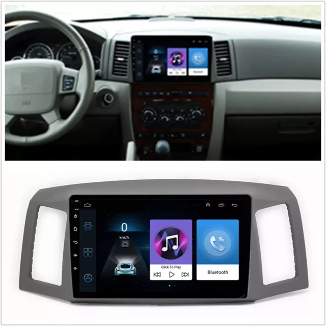 10.1" Car Android 11 Stereo Radio GPS Navi WiFi For 2004-07 Jeep Grand Cherokee