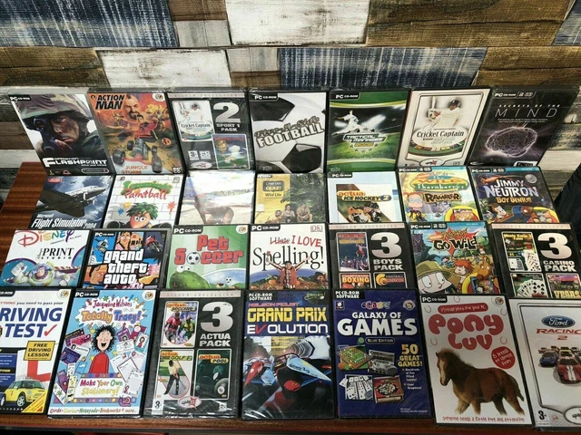 Gamebreak Cd Rom LARGE BUNDLE OF PC CD Roms 33 In Total ~ From Grand Theft Auto To Pony ...