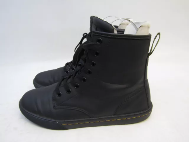 Dr. Martens Womens Size 8 Black Leather Laces 8 Eye Ankle Fashion Boots Bootie