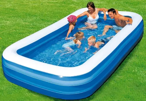 Bestway Large Inflatable Rectangular Family Garden Swimming Pool New 10Ft X 6Ft