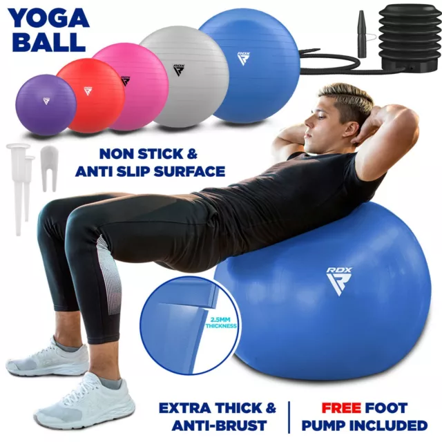 RDX Exercice Balle Anti-éclatement Suisse Yoga Pilates Fitness Gym Accouchement