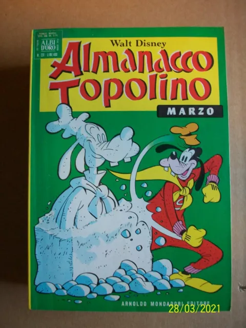 Almanacco Topolino = N° 231 = Marzo 1976 =Walt Disney = Albi D'oro= Mondadori