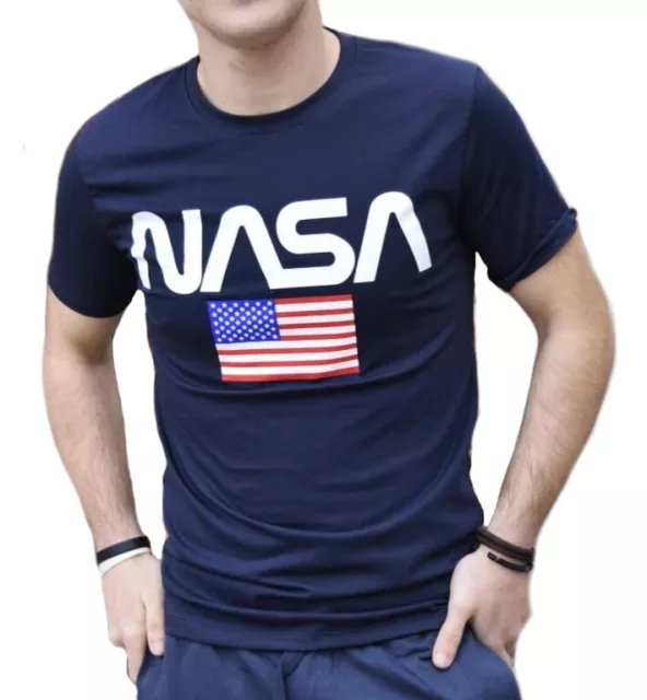 T-shirt maglietta Uomo Donna Nasa Taglia S M L XL Maglia Spazio Luna Solare Ufo
