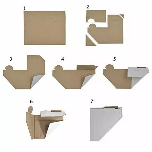 Pack of 120 Adjustable Cardboard Corner Protector for Picture Frame, Shipping