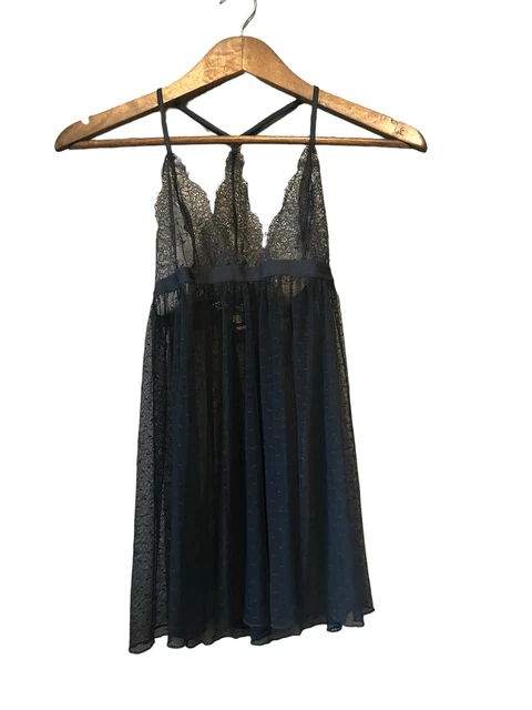 Victoria secret black lingerie, top size extra small
