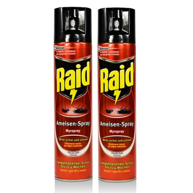 2x Raid Ameisen-Sprayl 400 ml - Wirkt sicher und schnell