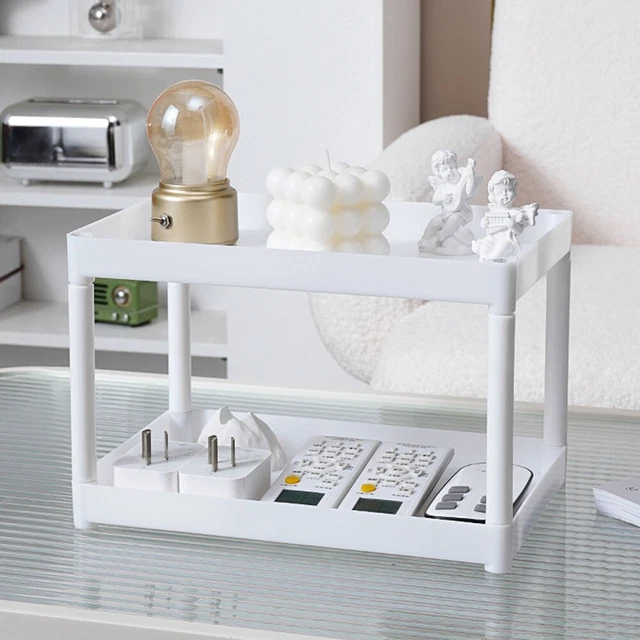 Compartimentos de almacenamiento baño organizador estantería de contenedores fácil almacenamiento de cosméticos