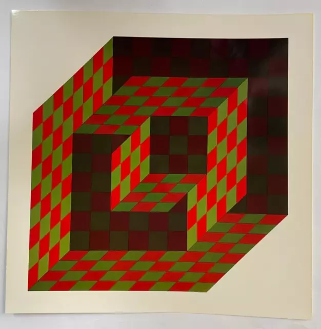 Victor Vasarely "Bidim" 1975 Serigraphie