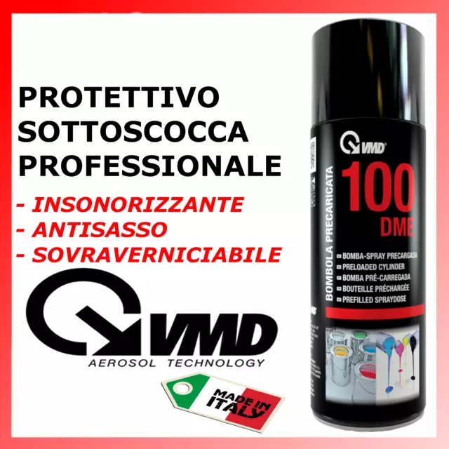 Spray Protettivo Nero Sottoscocca Antirombo Body Insonorizzante Antisasso Auto