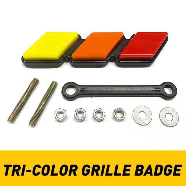 Fit For Toyota Tacoma 4Runner Tundra Tri-color 3 Grille Badge EMBLEM US