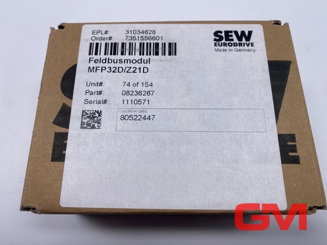 SEW EURODRIVE MODULO bus di campo MFP32D/Z21D modulo bus di campo ...