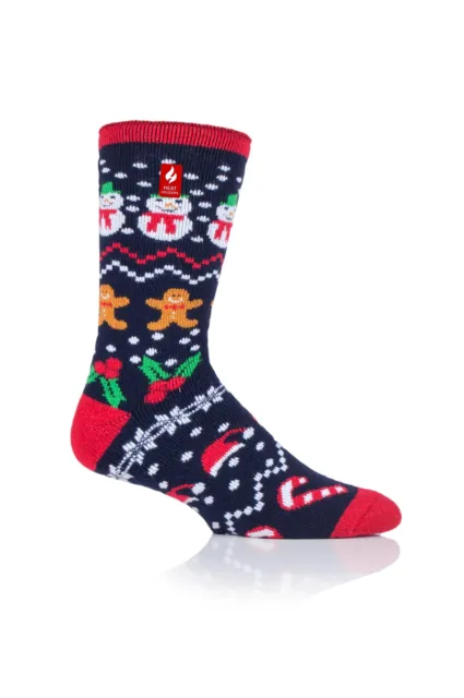 HEAT HOLDERS Lite Christmas Socks Festive-Mens 6-11