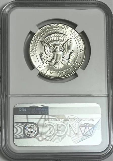 1964 D Ngc Ms64 Silver Kennedy Half Dollar First Year Issue Jfk Coin Signature 2