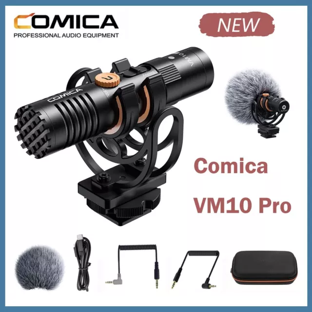 Comica VM10 Pro Camera Microphone Video Shotgun Microphone for Smartphones DSLR