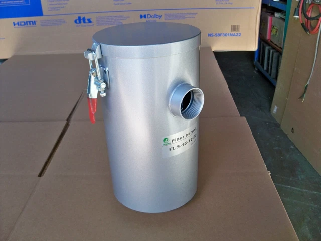 1-1/4" AIR FILTER, FILTER BARREL FOR REGENERATIVE BLOWER 1-1/4" Inlet