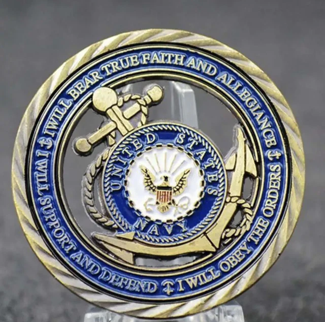 US NAVY CORE Values Challenge Coin 9 00 PicClick