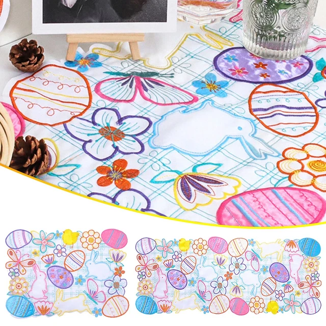 Easter Bunny  Placemat Home Tablecloth Girls Bedroom Decoration Tablecloth
