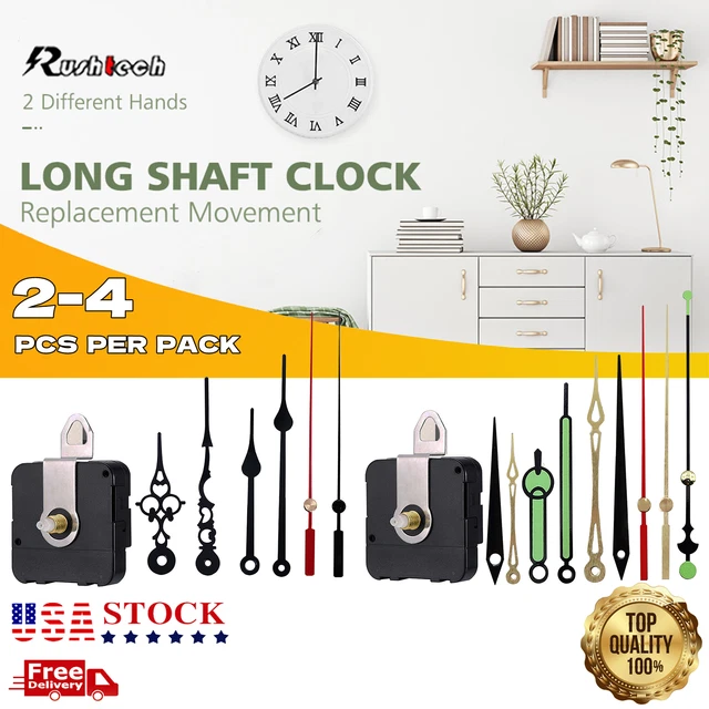 4 PCS DIY Wall Quartz Clock Movement Mechanism Replacement Repair Tool