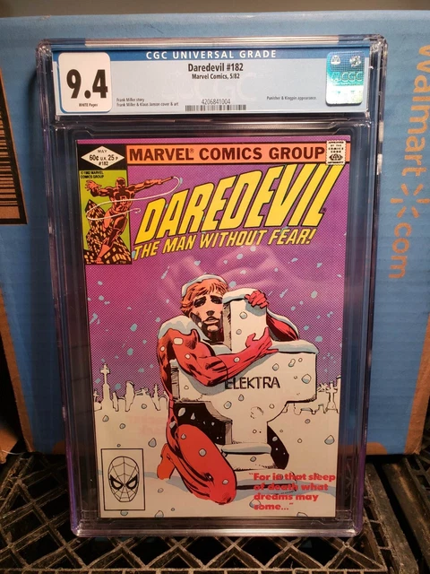 DAREDEVIL #182 CGC 9.4-ELEKTRA-FRANK MILLER-art punisher-kingpin appearance 