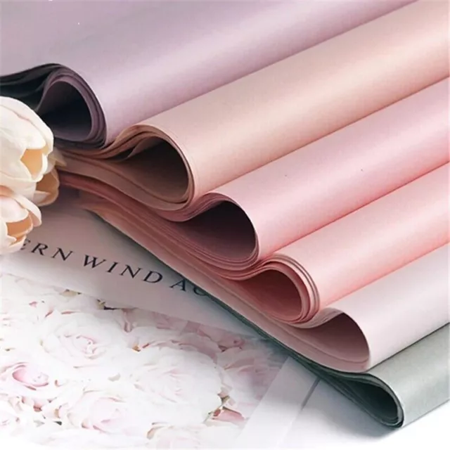 40X Tissue Paper Flower Gift Wrapping Paper Florist Bouquet Packaging 75*52cm