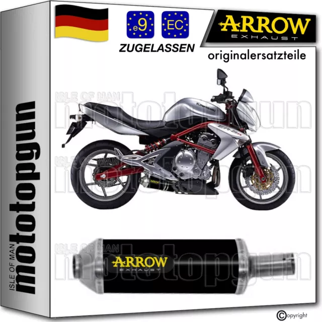 Arrow Auspuff Zugelassen Maxi Race-Tech Schwarz Kawasaki Er6N Er-6N 2007 07