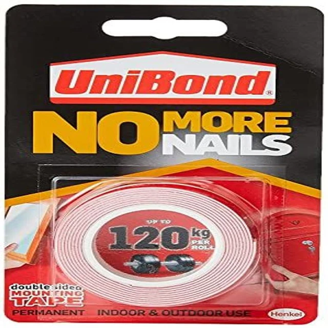 HENKEL NO MORE Nails 1.5M ON A ROLL PERM Interior / Exterior, Clear 25