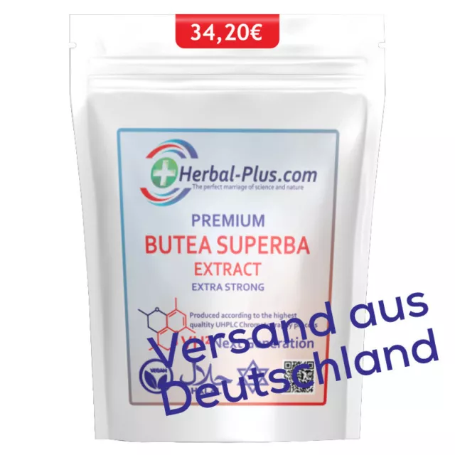 Butea Superba Kapseln 20:1 Extrakt Vitalität Kraft Stärke Jugendtonikum Ausdauer