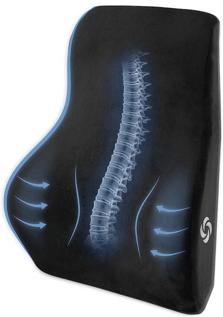 New SAMSONITE Mid Low Back Support Lumbar Pillow for Office Chair or Car Seat