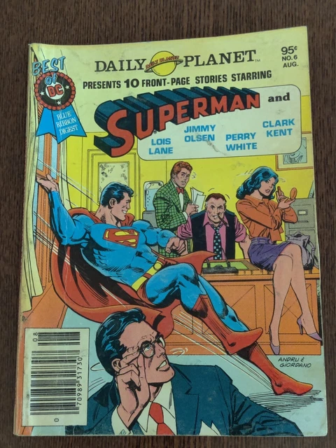 Vintage Best Of DC Blue Ribbon Digest Superman Vol. 2 #6 July/Aug 1980