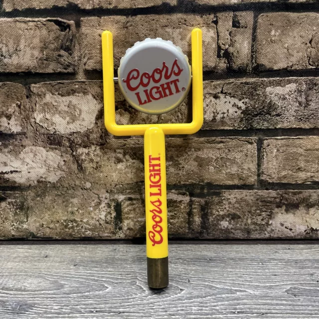 Coors Light Beer Tap  Handle - NFL Field Goal Post  Bottle Cap Vintage A2