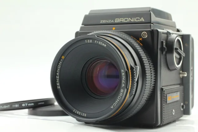 【 Nahe Mint 】Zenza Bronica SQ 6x6 Film Kamera Taille Zenzanon S 80mm F2.8